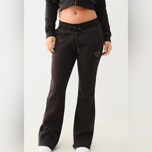 True Religion Black Joggers with Relaxed Fit